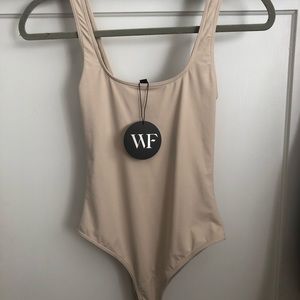 NWT - “She Goes By” Bodysuit - Nude